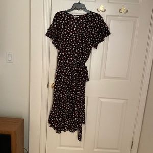 Max Studio floral wrap dress